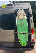 Porte-bagage arrière universel pour FORD TRANSIT 2014+ avec charnières à 180° sur porte arrière droite