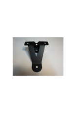 Pied de barres de toit H55 asymétrique en acier inoxydable noir