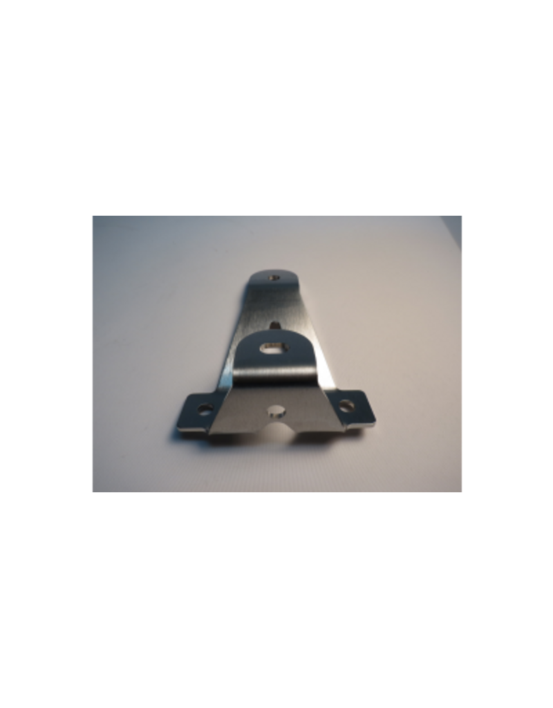Roof rack foot H40, asymmetrical. Polished stainless steel