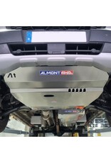6 mm SPORTDUTY Aluminium-Schutzplatte für Motor,  Lenkgetriebe und Getriebe für Ford Transit 2020+ 4x4/AWD