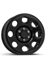 Jante en acier tout-terrain Dotz Outland 18 pouces x 8,0 6/130 ET 45 CB 84,1 mm, finition noir mat, pour Mercedes Sprinter 906 et 907