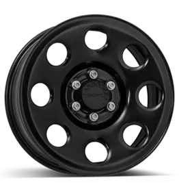 Dotz Outland 18-inch x 8.0 6/130 ET 45 CB 84.1 mm off-road steel wheel in matt black for Mercedes Sprinter 906 & 907