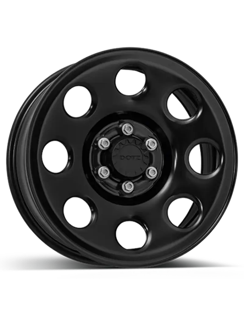 Dotz Outland 18 Zoll x 8.0 6/130 ET 45 CB 84,1 mm Off Road Stahlfelge in schwarz matt für Mercedes Sprinter 906 & 907