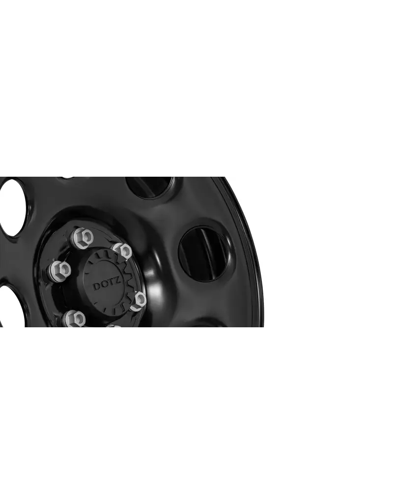 Dotz Outland 18 Zoll x 8.0 6/130 ET 45 CB 84,1 mm Off Road Stahlfelge in schwarz matt für Mercedes Sprinter 906 & 907