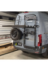 Klappbarer Fahrradträger für bis zu 4 Fahrräder, Heavy-Duty-Ausführung zur Montage auf dem Universalheckträger von Koru