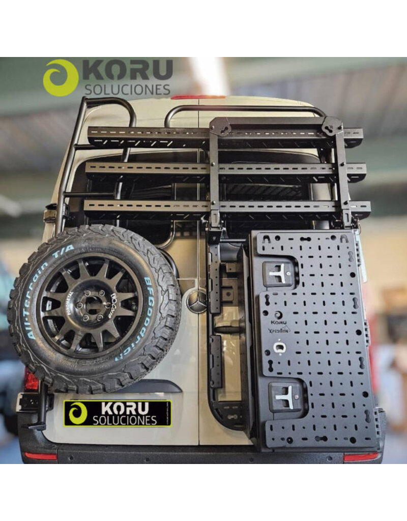 Klappbarer Fahrradträger für bis zu 4 Fahrräder, Heavy-Duty-Ausführung zur Montage auf dem Universalheckträger von Koru