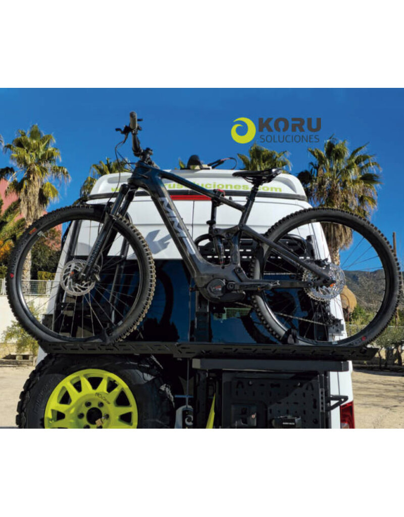 Klappbarer Fahrradträger für bis zu 4 Fahrräder, Heavy-Duty-Ausführung zur Montage auf dem Universalheckträger von Koru