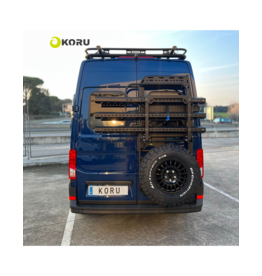 Klappbarer Fahrradträger für bis zu 4 Fahrräder, Heavy-Duty-Ausführung zur Montage auf dem Universalheckträger von Koru
