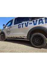 Seitenschutzpanele für Ford Transit /Tourneo Custom 2025+ & VW new Transporter T7 (V710/NRN/NXN) , kurzer Radstand, matt oder glänzend schwarz, silber oder carbon look