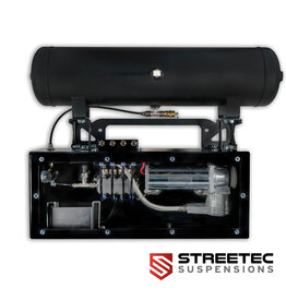 STREETEC Auto-Leveling Box (includes air compressor kit) for Renault Trafic II & III (and models identical in design to the Fiat Talento, Nissan NV300, Nissan Primastar, and Opel Vivaro B)