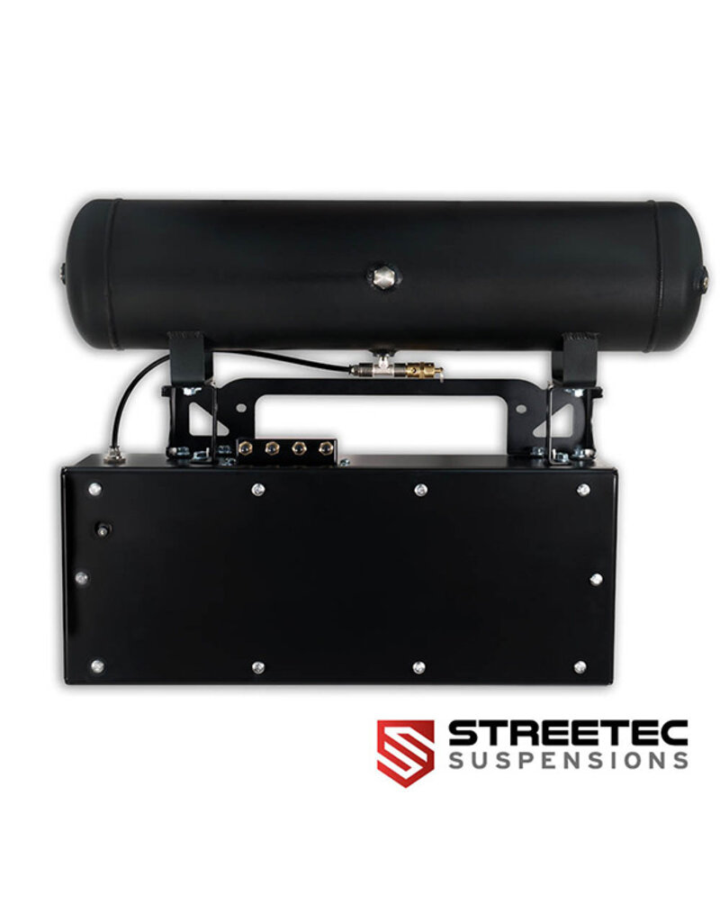 STREETEC Auto-Leveling Box (includes air compressor kit) for Renault Trafic II & III (and models identical in design to the Fiat Talento, Nissan NV300, Nissan Primastar, and Opel Vivaro B)
