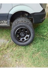 Dotz Outland 18-inch x 8.0 6/130 ET 45 CB 84.1 mm off-road steel wheel in matt black for Mercedes Sprinter 906 & 907