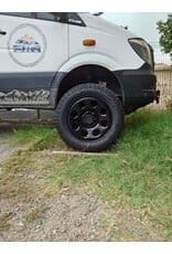 Dotz Outland 18 Zoll x 8.0 6/130 ET 45 CB 84,1 mm Off Road Stahlfelge in schwarz matt für Mercedes Sprinter 906 & 907