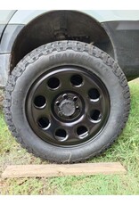 Dotz Outland 18-inch x 8.0 6/130 ET 45 CB 84.1 mm off-road steel wheel in matt black for Mercedes Sprinter 906 & 907