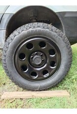 Jante en acier tout-terrain Dotz Outland 18 pouces x 8,0 6/130 ET 45 CB 84,1 mm, finition noir mat, pour Mercedes Sprinter 906 et 907