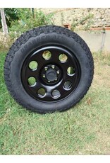 Dotz Outland 18-inch x 8.0 6/130 ET 45 CB 84.1 mm off-road steel wheel in matt black for Mercedes Sprinter 906 & 907
