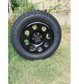 Dotz Outland 18 Zoll x 8.0 6/130 ET 45 CB 84,1 mm Off Road Stahlfelge in schwarz matt für Mercedes Sprinter 906 & 907