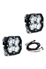 BAJA DESIGNS Squadron 2.0 Pro : paire de modules d'éclairage auxiliaires à LED noirs - Universels (différentes options disponibles)