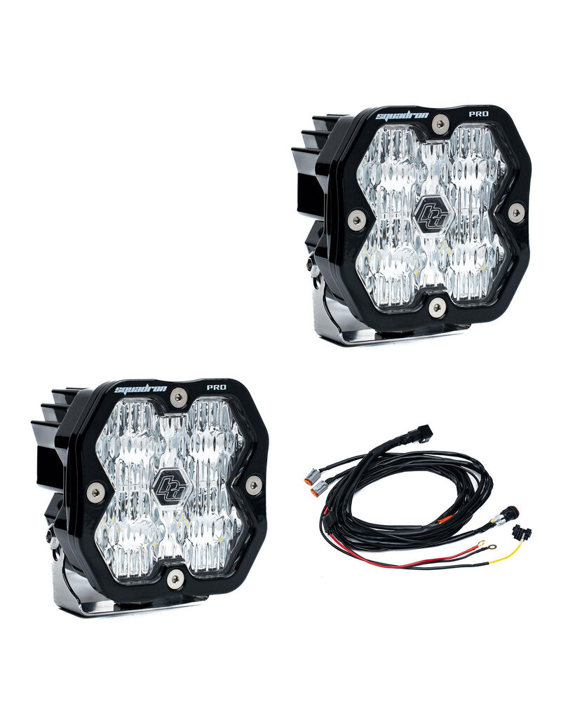 BAJA DESIGNS Squadron 2.0 Pro Schwarz LED-Zusatzscheinwerfer-Paar – Universal (verschiedene Optionen erhältlich)