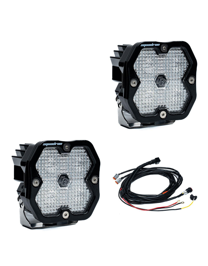 BAJA DESIGNS Squadron 2.0 SPORT Black LED Auxiliary Light Pod Pair – Universal (different options available)