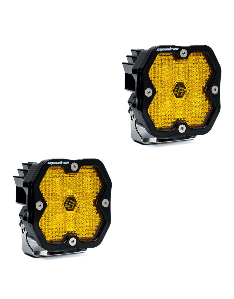 BAJA DESIGNS Squadron 2.0 SPORT : paire d'éclairage auxiliaires à LED noirs – Universel (différentes options disponibles)