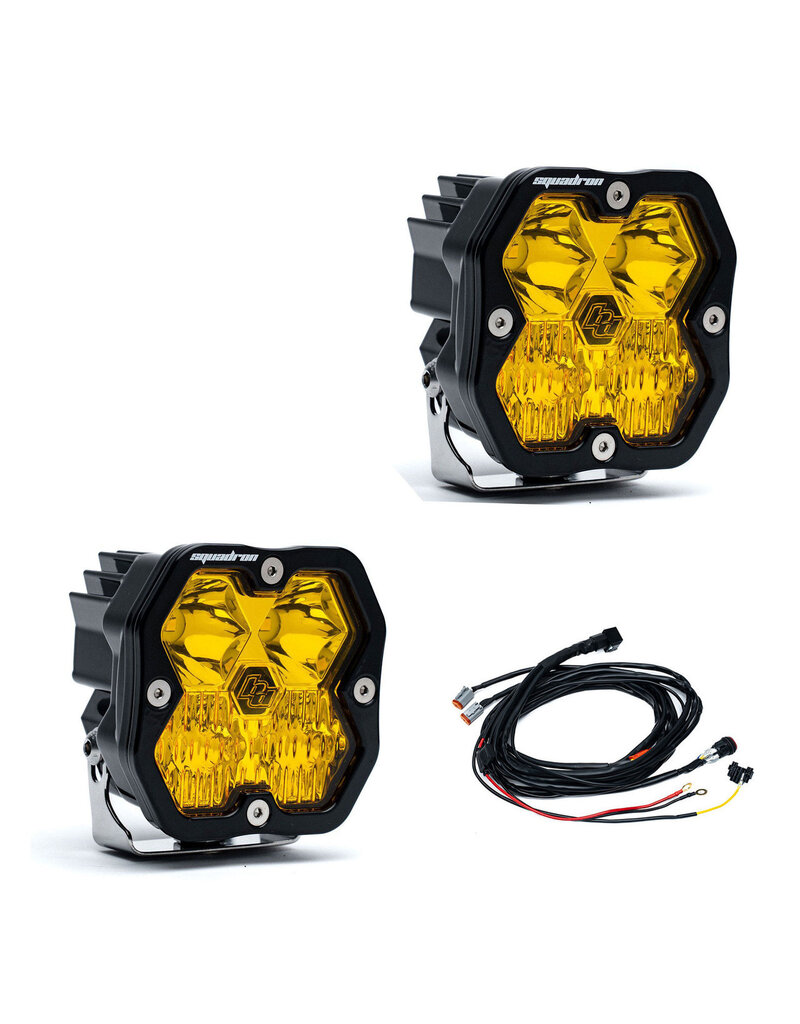 BAJA DESIGNS Squadron 2.0 SPORT Black LED Auxiliary Light Pod Pair – Universal (different options available)
