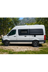 2x= linke + rechte aerodynamische Verbreiterungsbacke / Ohr zum Querschlafen für VW Crafter 2017+/MAN TGE (Länge = 5986 mm, Radstand 3640mm)