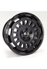 TWIN-MONOTUBE-PROJEKT-AT-HD MONOBLOC (All terrain-heavy duty), 8,5Jx18H2, ET 57, 5x118 ALU FELGE IN SEIDENMATT SCHWARZ FÜR Fiat Ducato 3 LIGHT Version (250 )