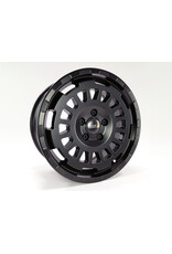 TWIN-MONOTUBE-PROJECT-AT-HD MONOBLOC (All-Terrain Heavy Duty), 8.5Jx18H2, ET 57, 5x130 Aluminum Wheel in Satin Black for Fiat Ducato 3 MAXI Version (250 )