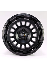 TWIN-MONOTUBE-PROJECT-AT-HD MONOBLOC (All-Terrain Heavy Duty), 8.5Jx18H2, ET 57, 5x130 Aluminum Wheel in Satin Black for Fiat Ducato 3 MAXI Version (250 )