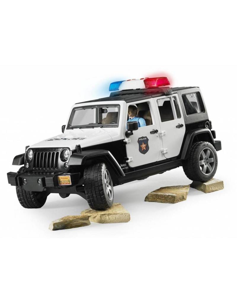 Bruder Bruder 2526 - Politie Jeep met politieagent ( blanke huidskleur )