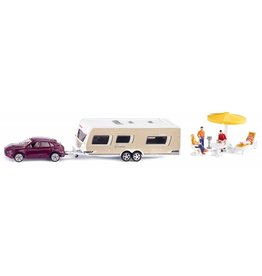 Siku Siku 2542 - Porsche Cayenne met caravan 1:55