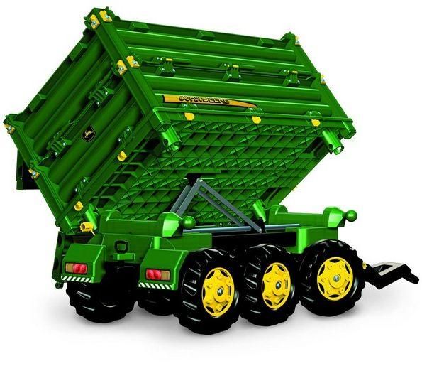 Rolly Toys Halfpipe Trailer John Deere Groen kiepkar aanhanger