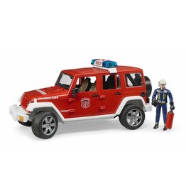 Bruder Bruder 2528 - Jeep Wrangler Unlimited Rubicon brandweerauto + brandweerman