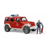 Bruder Bruder 2528 - Jeep Wrangler Unlimited Rubicon brandweerauto + brandweerman