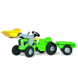 Rolly Toys Rolly Toys 630035 - RollyKiddy Futura met voorlader en aanhanger - groen