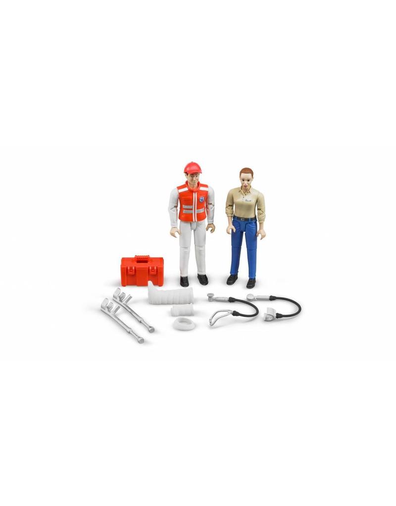 Bruder Bruder 62710 - Figurenset: Ambulance broeder met patient en accessoires