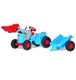 Rolly Toys Rolly Toys 630042 - RollyKiddy Classic tractor met voorlader en aanhanger - blauw