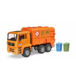 Bruder Bruder 2760 - MAN vuilniswagen (oranje)