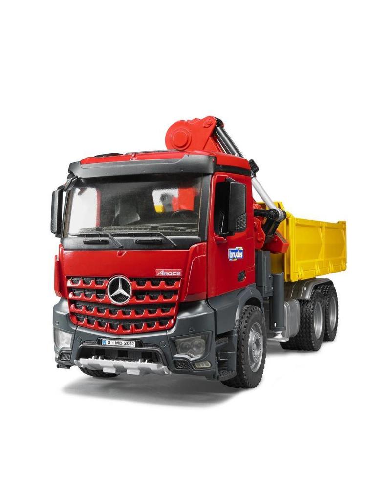 Bruder Bruder 3651 - MB Arocs Kiepwagen met kraan