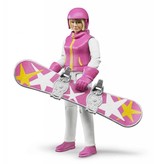 Bruder Bruder 60420 - Speelfiguur vrouw met snowboard
