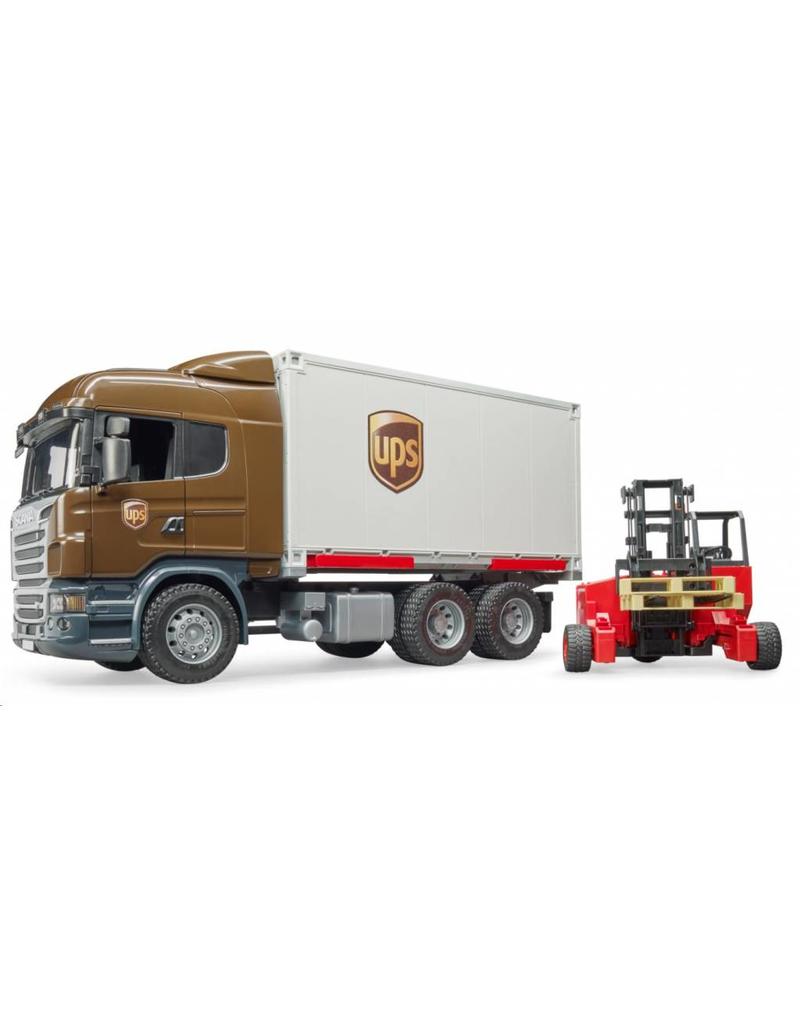 Bruder Bruder 3581 - Scania R-vrachtwagen UPS met heftruck