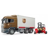 Bruder Bruder 3581 - Scania R-vrachtwagen UPS met heftruck