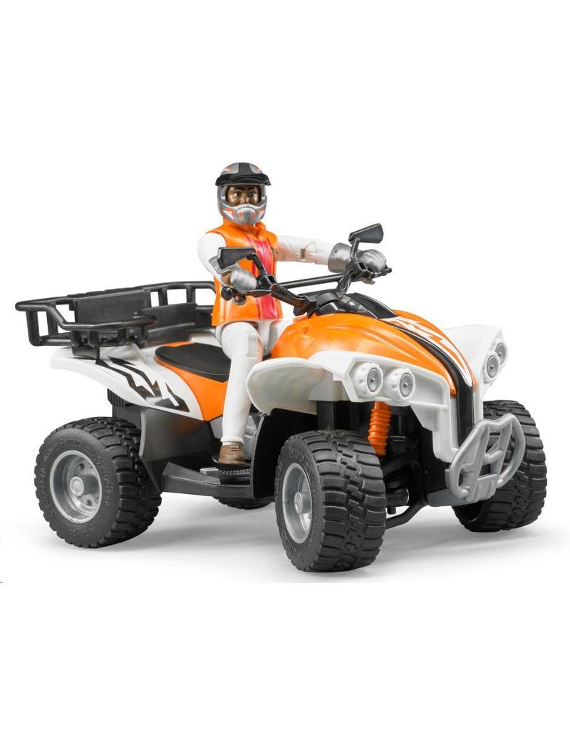 Bruder Bruder 63000 - Quad met bestuurder (oranje/wit)