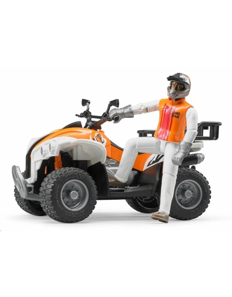 Bruder Bruder 63000 - Quad met bestuurder (oranje/wit)