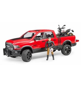 Bruder Bruder 2502 - RAM 25 Power Wagon met Ducati motor en berijder