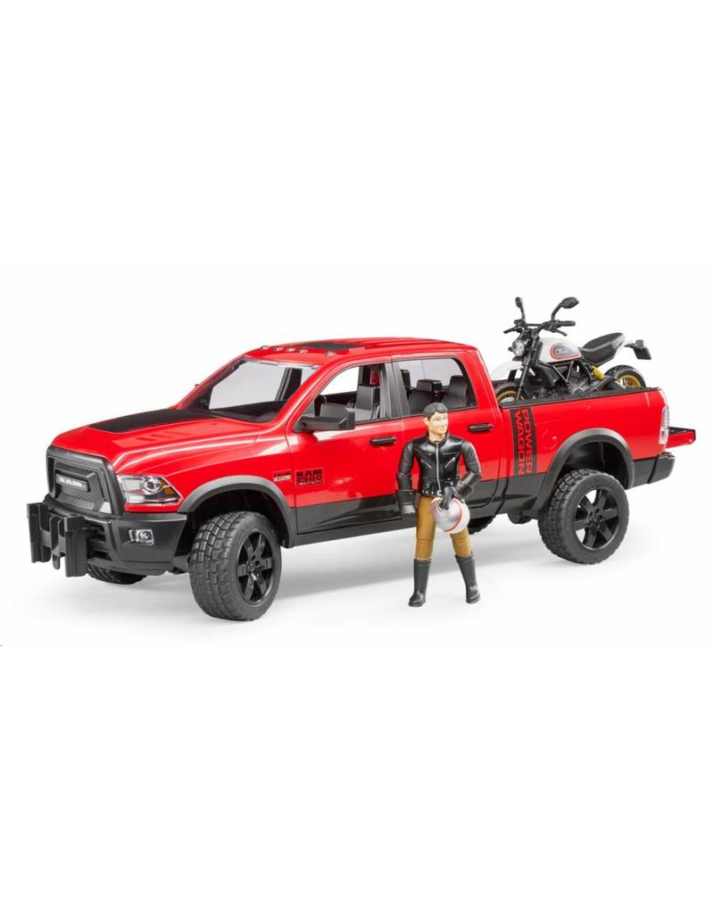 Bruder Bruder 2502 - RAM 25 Power Wagon met Ducati motor en berijder