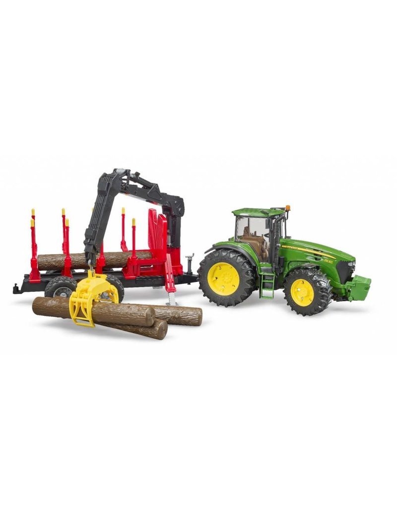 Bruder Bruder 3054 - John Deere 7930 met bomentrailer en 4 boomstammen