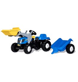 Rolly Toys Rolly Toys 023929 - RollyKid New Holland T 7040  met frontlader en aanhanger