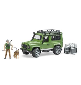 Bruder Bruder 2587 - Land Rover Defender Station Wagon met boswachter en hond